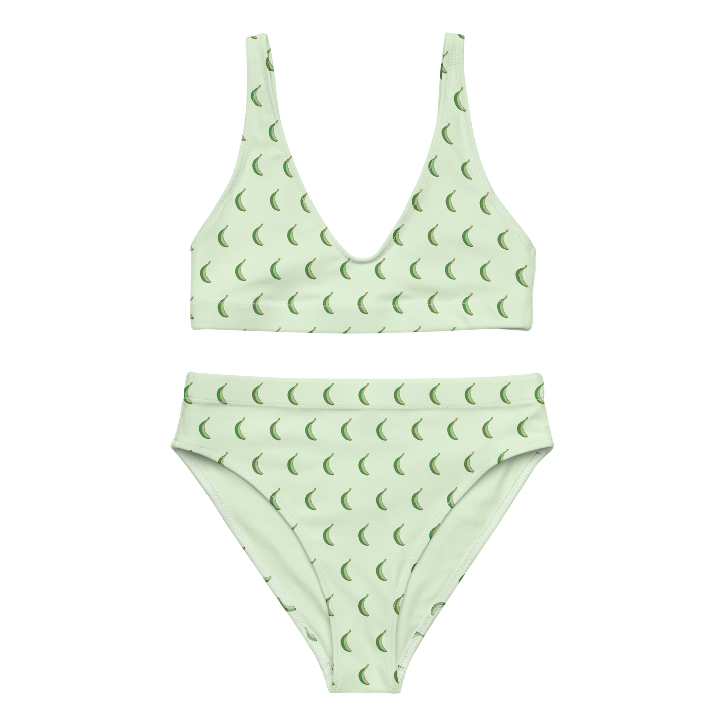 Platano All-Over High-Waisted Two Piece Bikini Swimwear
