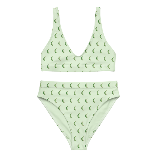 Platano All-Over High-Waisted Two Piece Bikini Swimwear