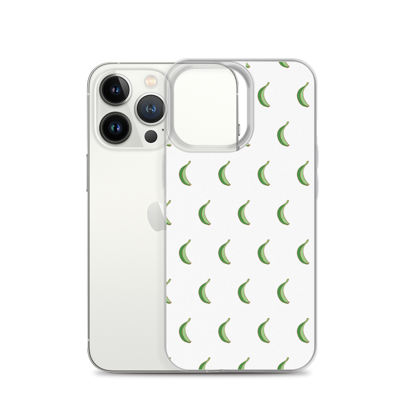 Platano All-Over Dominican iPhone Case (White)