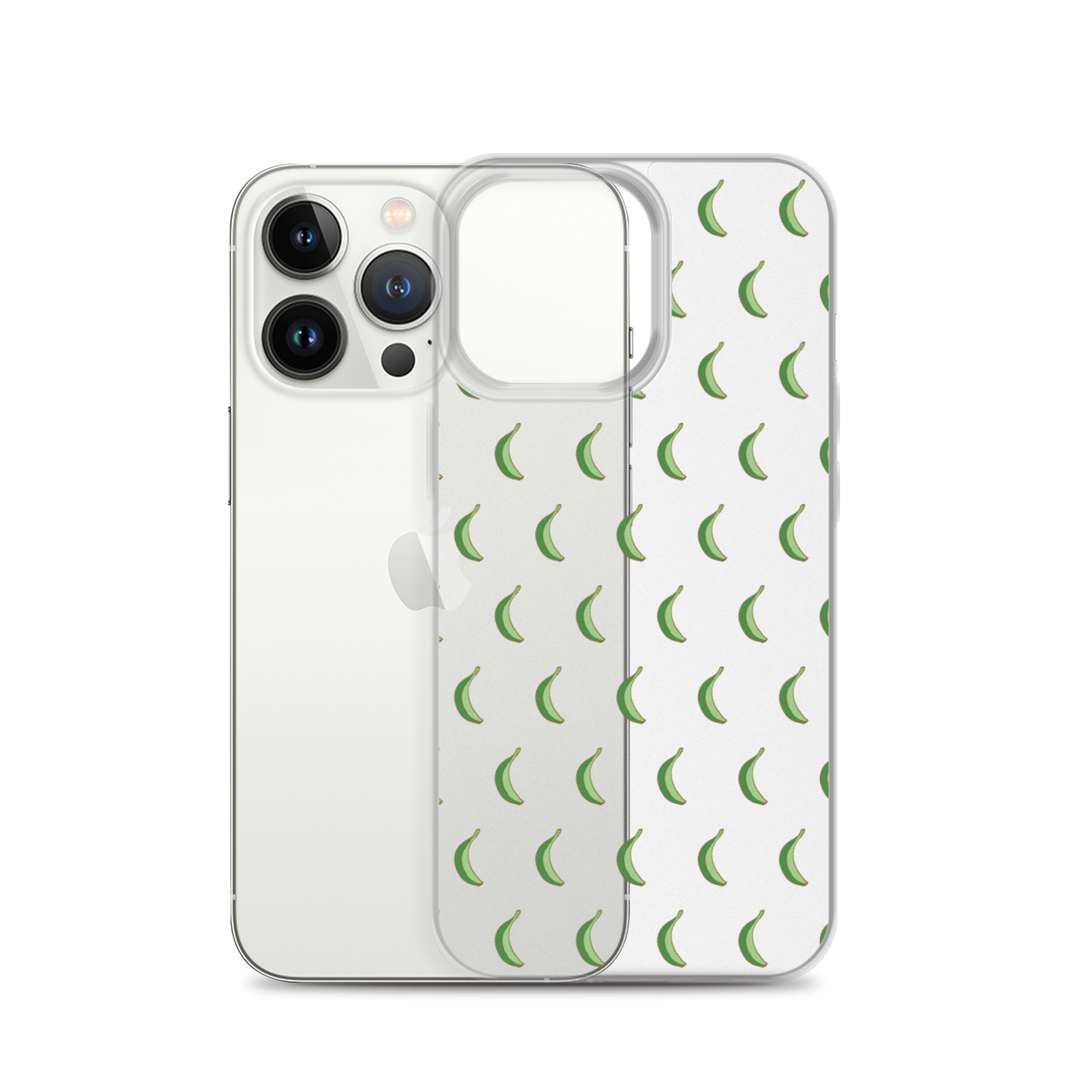 Platano All-Over Dominican iPhone Case (Transparent)