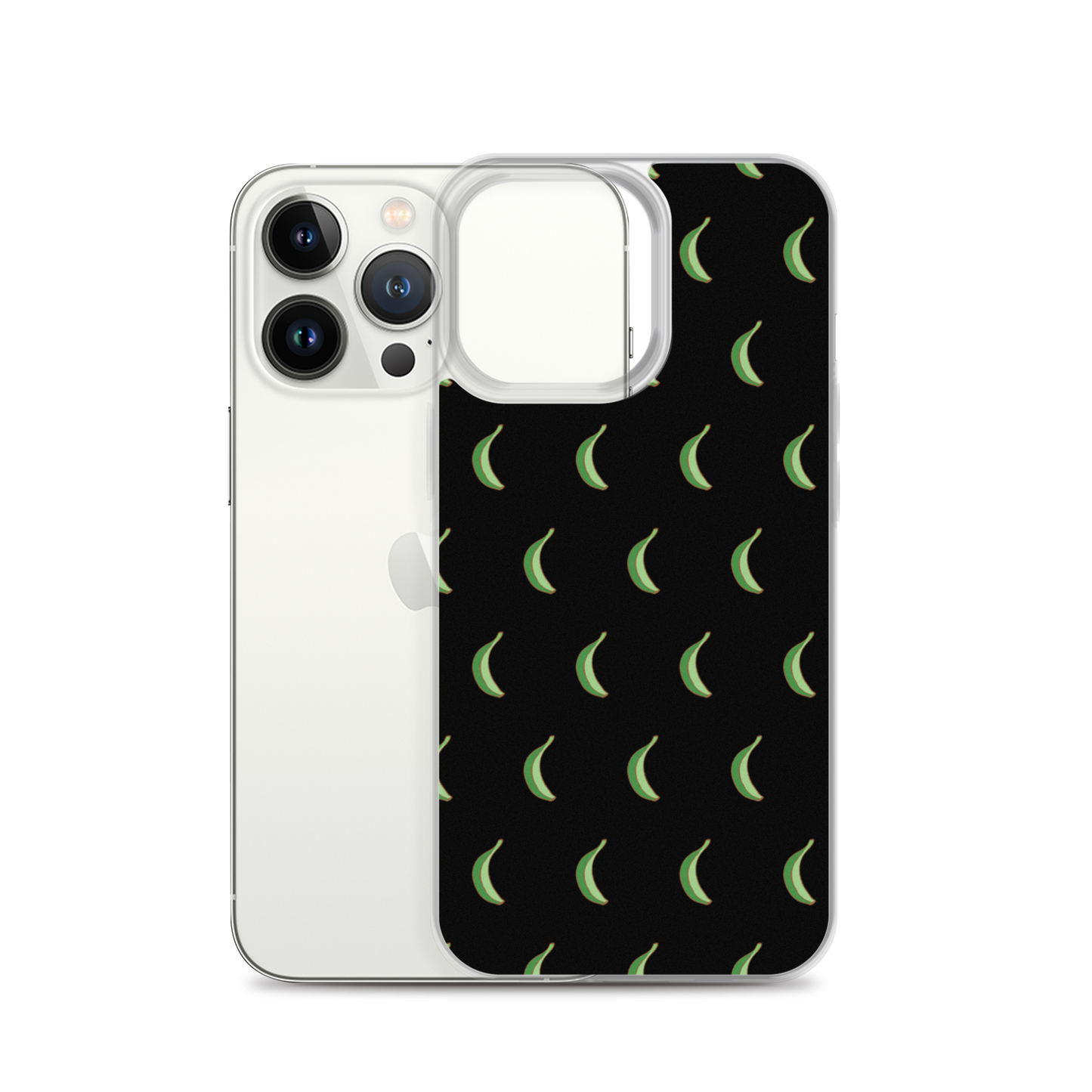 Platano All-Over Dominican iPhone Case (Black)