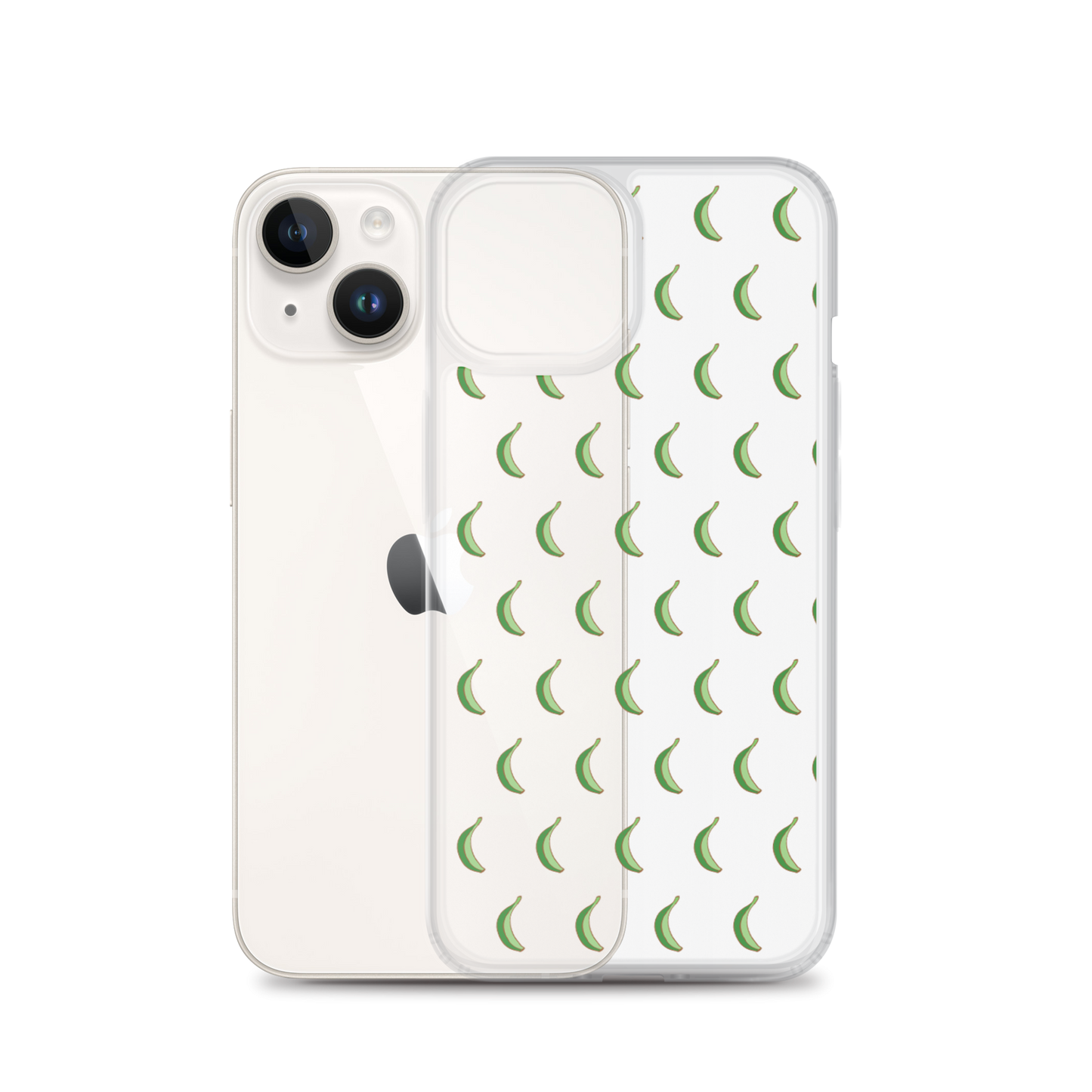 Platano All-Over Dominican iPhone Case (Transparent)