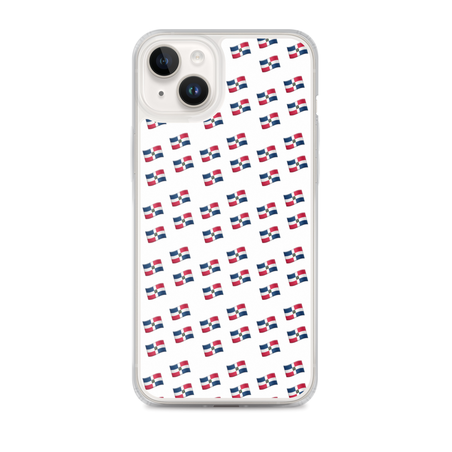 All-Over Emoji República Dominicana Flag iPhone Case