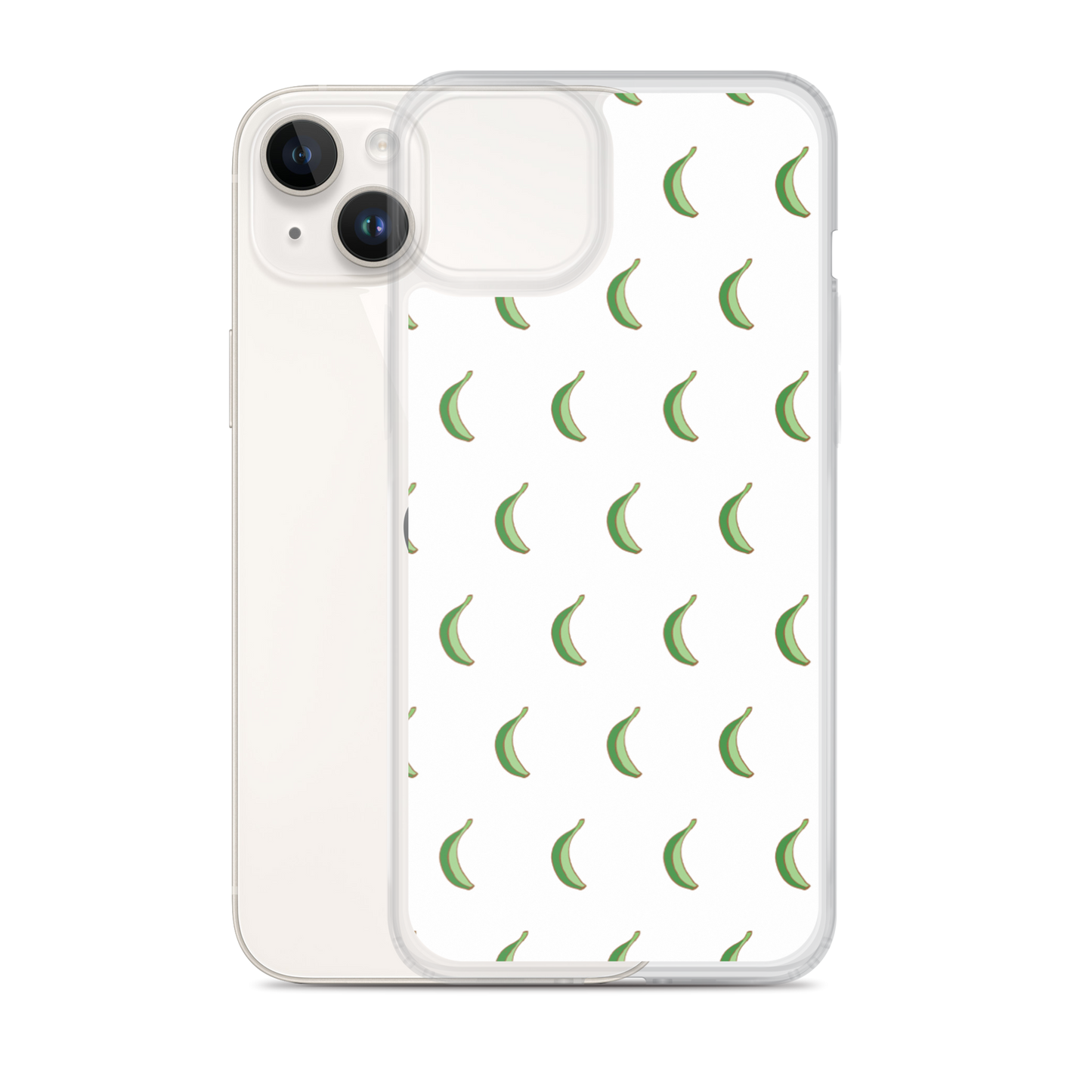 Platano All-Over Dominican iPhone Case (White)