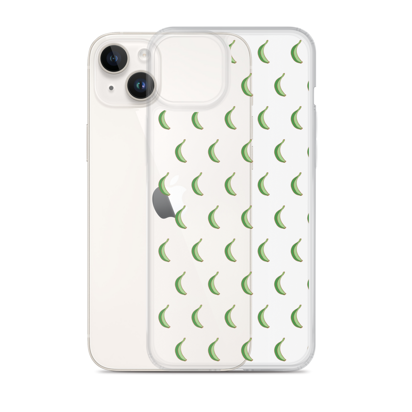 Platano All-Over Dominican iPhone Case (Transparent)