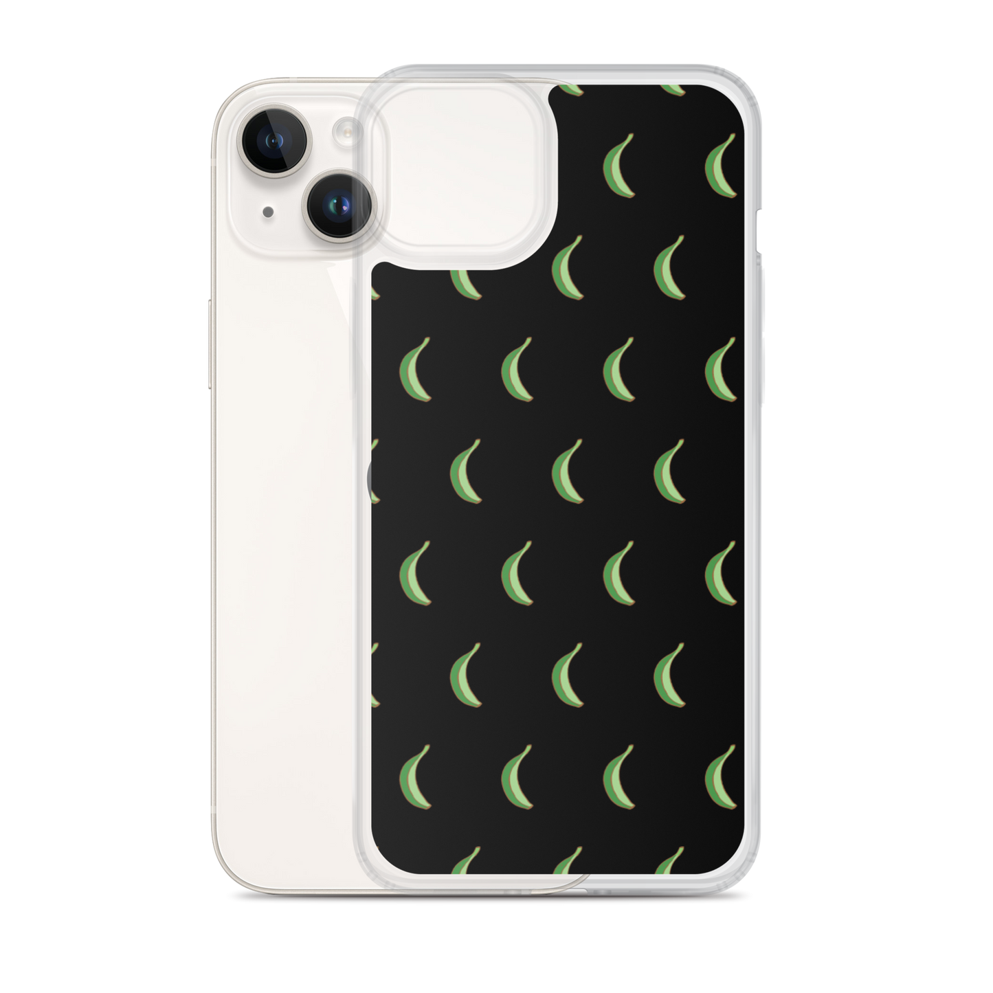 Platano All-Over Dominican iPhone Case (Black)