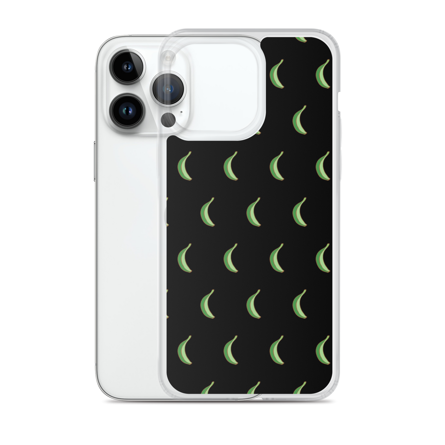 Platano All-Over Dominican iPhone Case (Black)