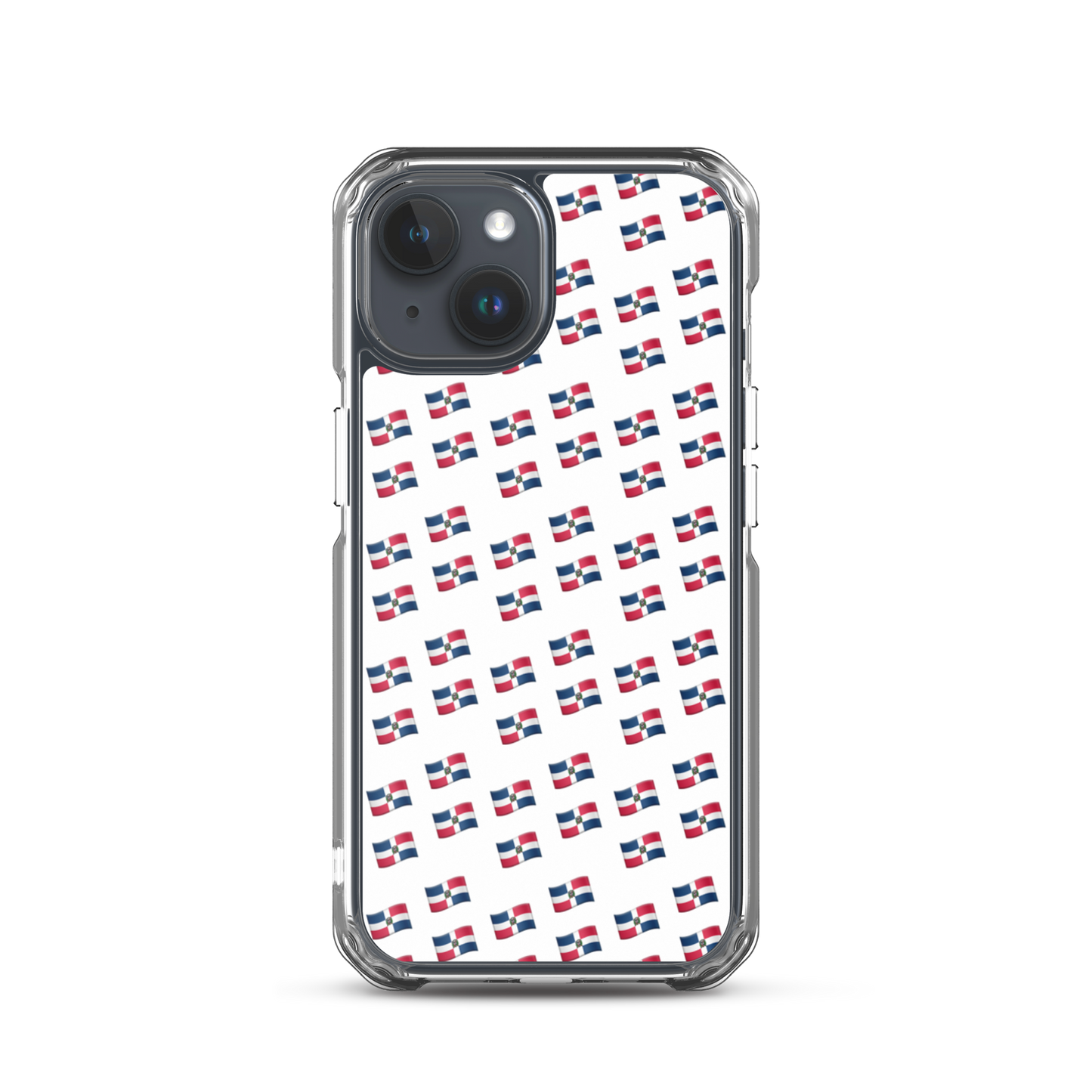 All-Over Emoji República Dominicana Flag iPhone Case