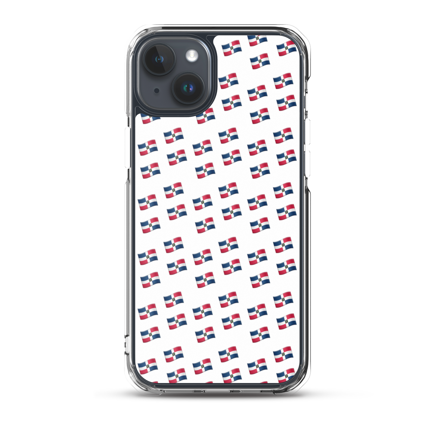 All-Over Emoji República Dominicana Flag iPhone Case