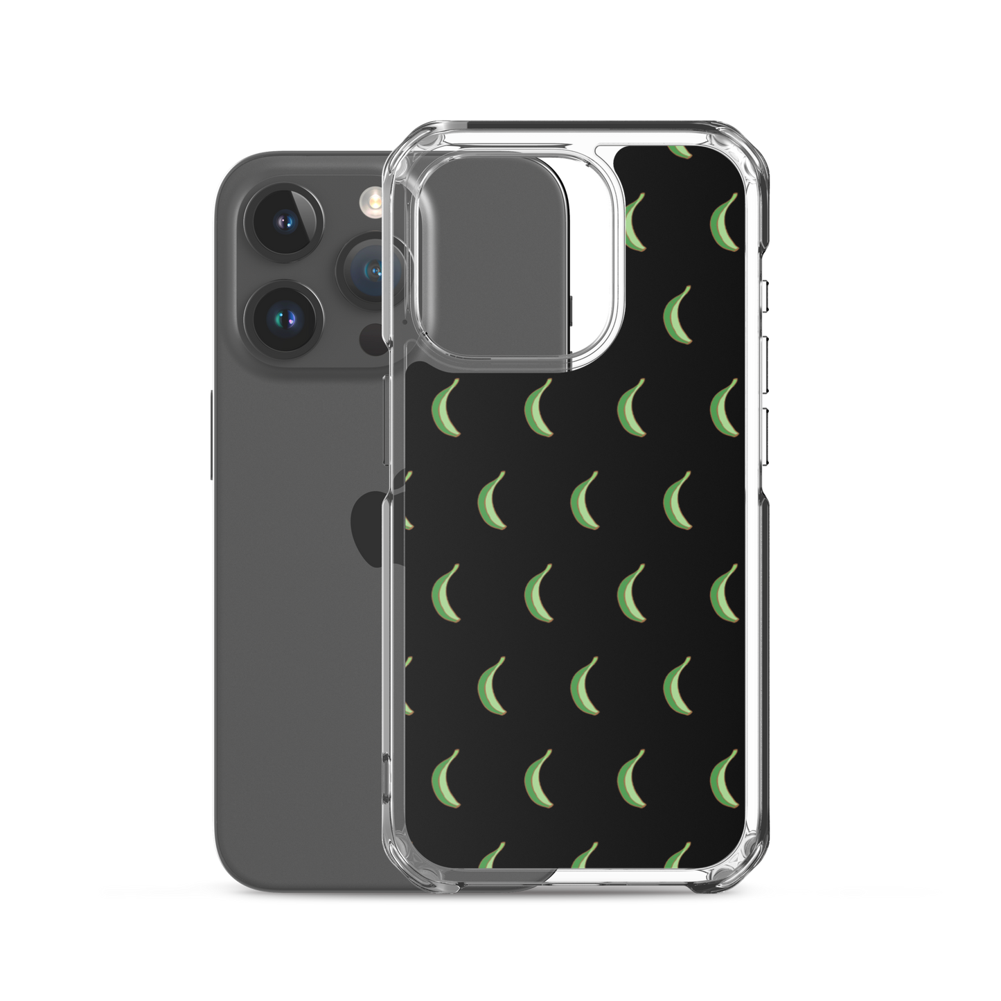 Platano All-Over Dominican iPhone Case (Black)