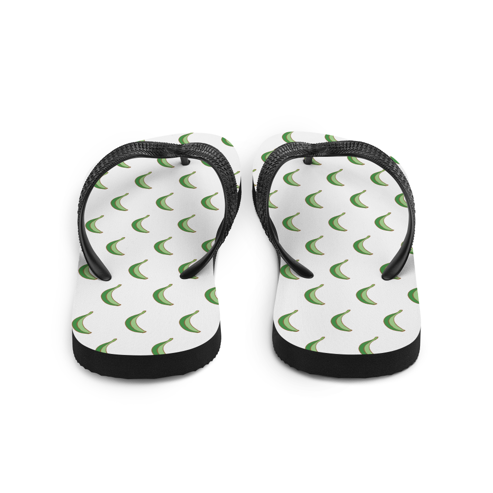 Platano All-Over Flip-Flops (White)