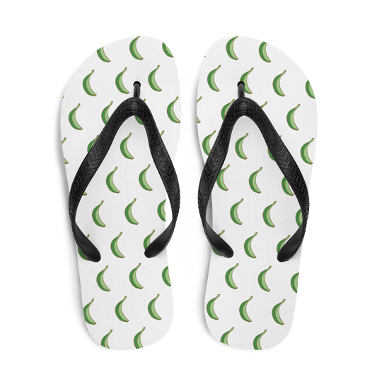 Platano All-Over Flip-Flops (White)