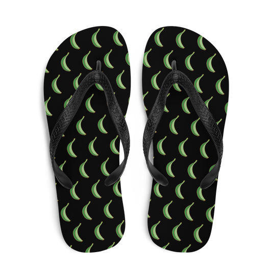 Platano All-Over Flip-Flops (Black)