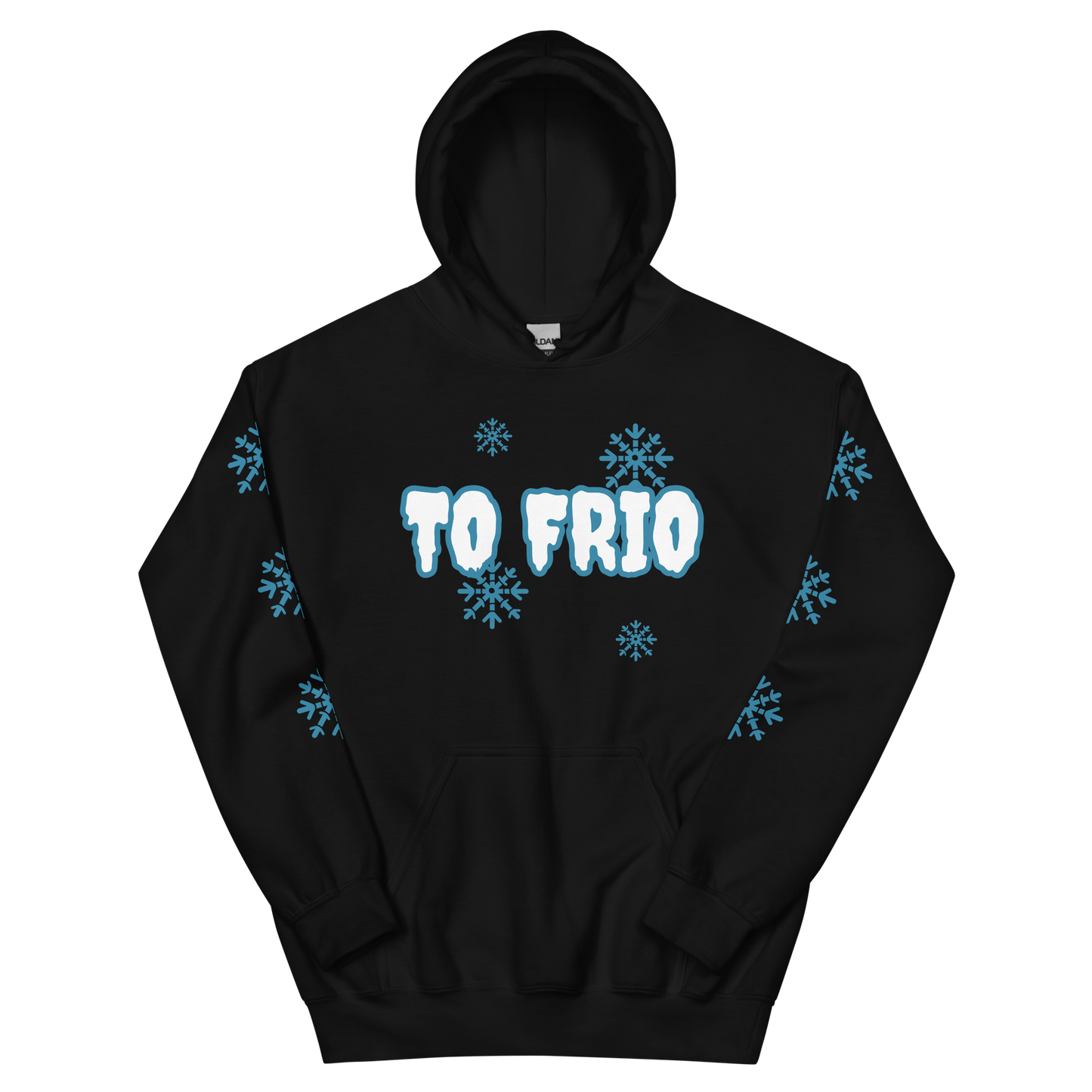 To Frio Snowflake Sleeve Unisex Hoodie