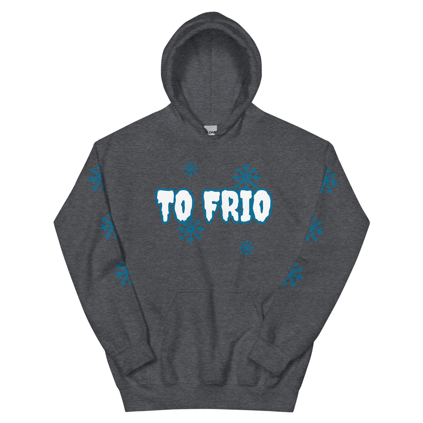 To Frio Snowflake Sleeve Dominican Unisex Hoodie