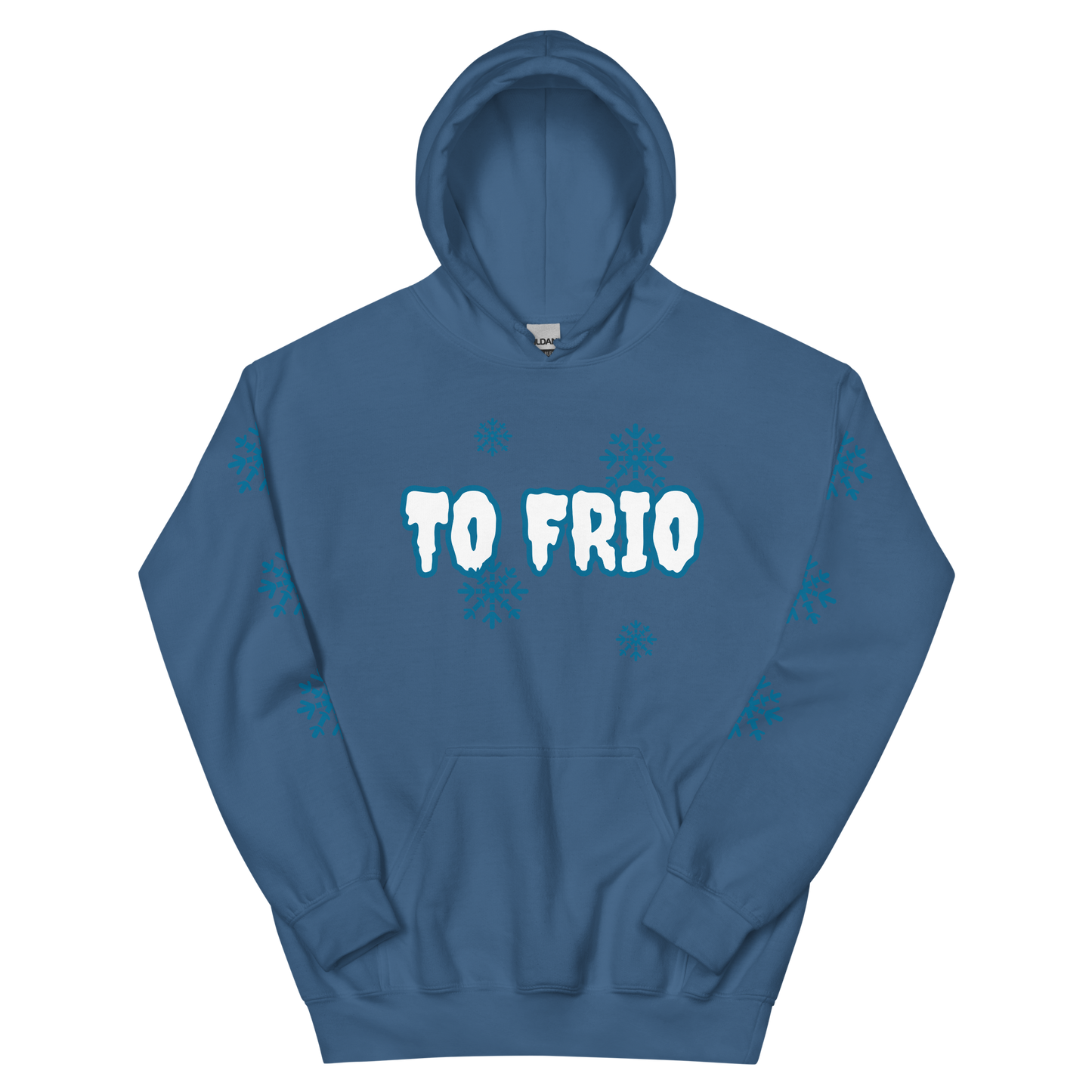 To Frio Snowflake Sleeve Unisex Hoodie