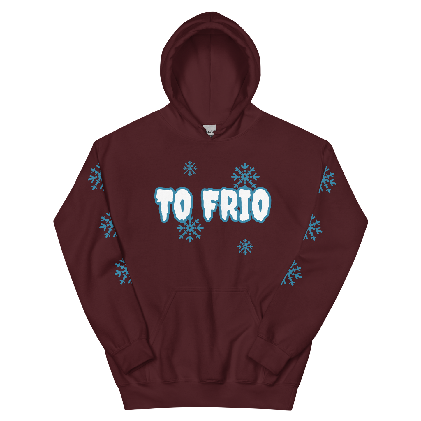 To Frio Snowflake Sleeve Unisex Hoodie