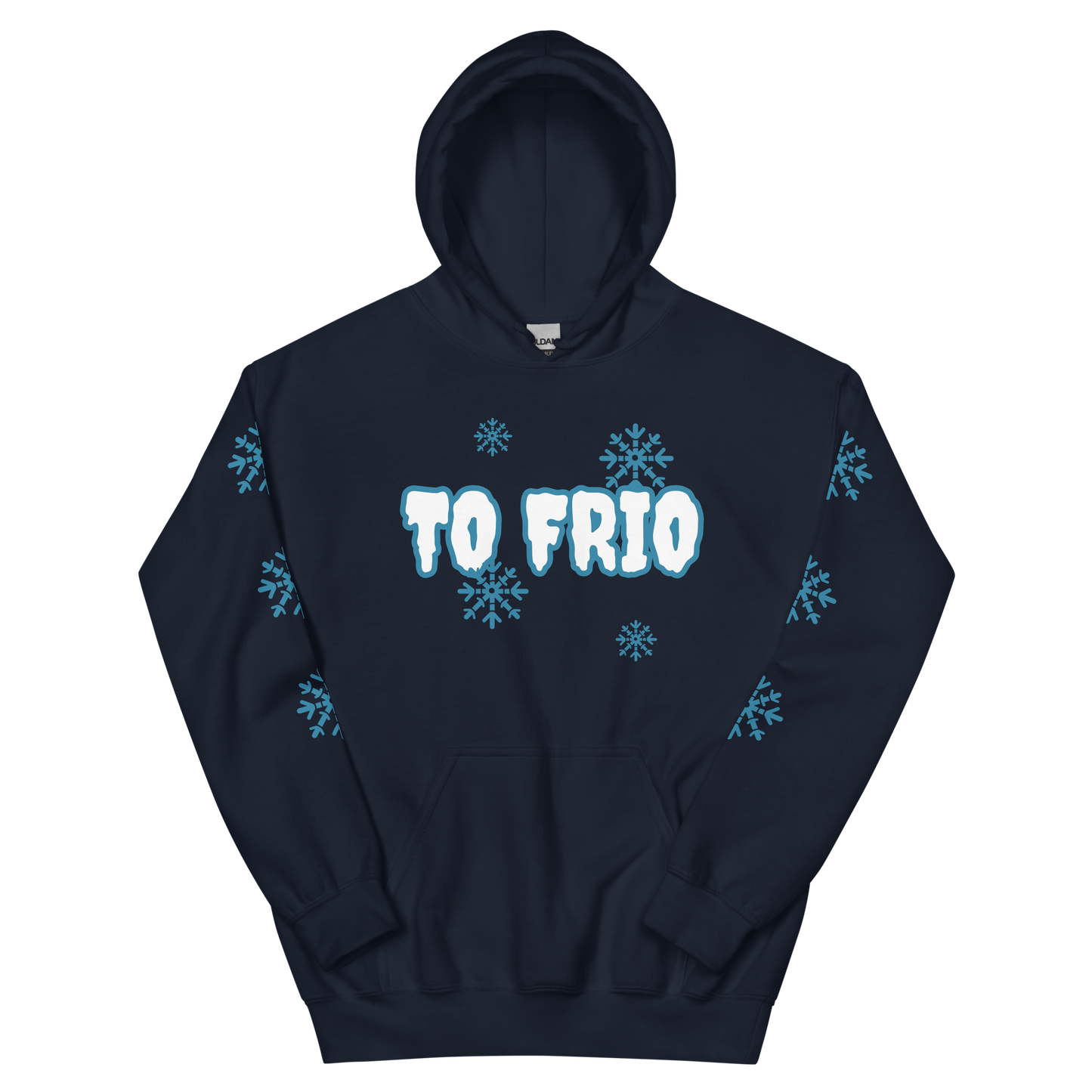To Frio Snowflake Sleeve Dominican Unisex Hoodie