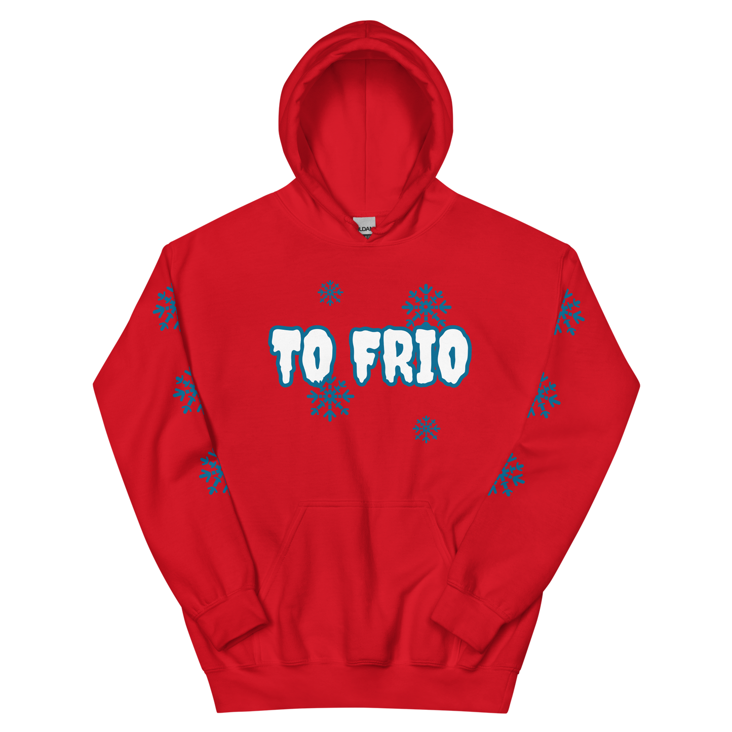 To Frio Snowflake Sleeve Unisex Hoodie