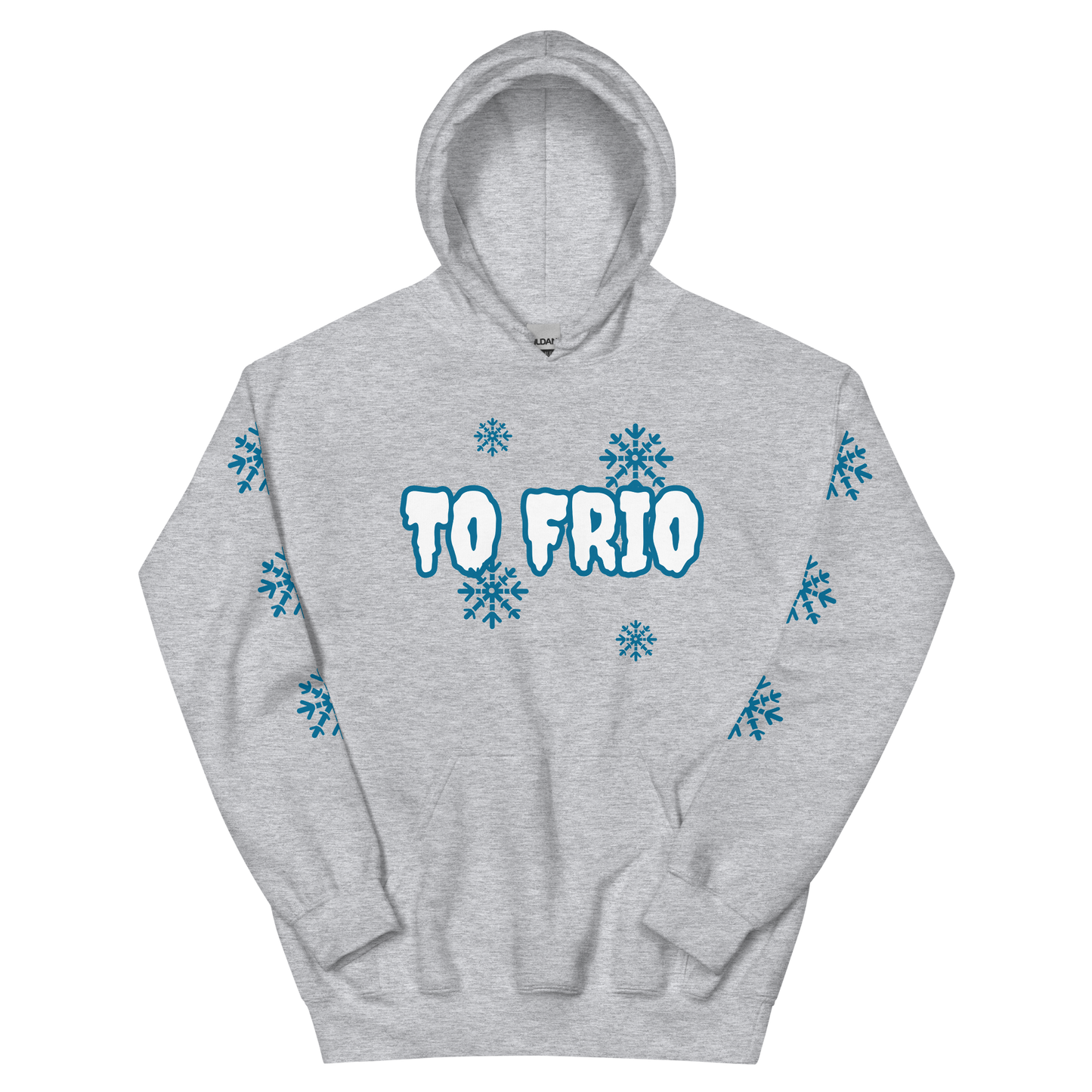 To Frio Snowflake Sleeve Unisex Hoodie