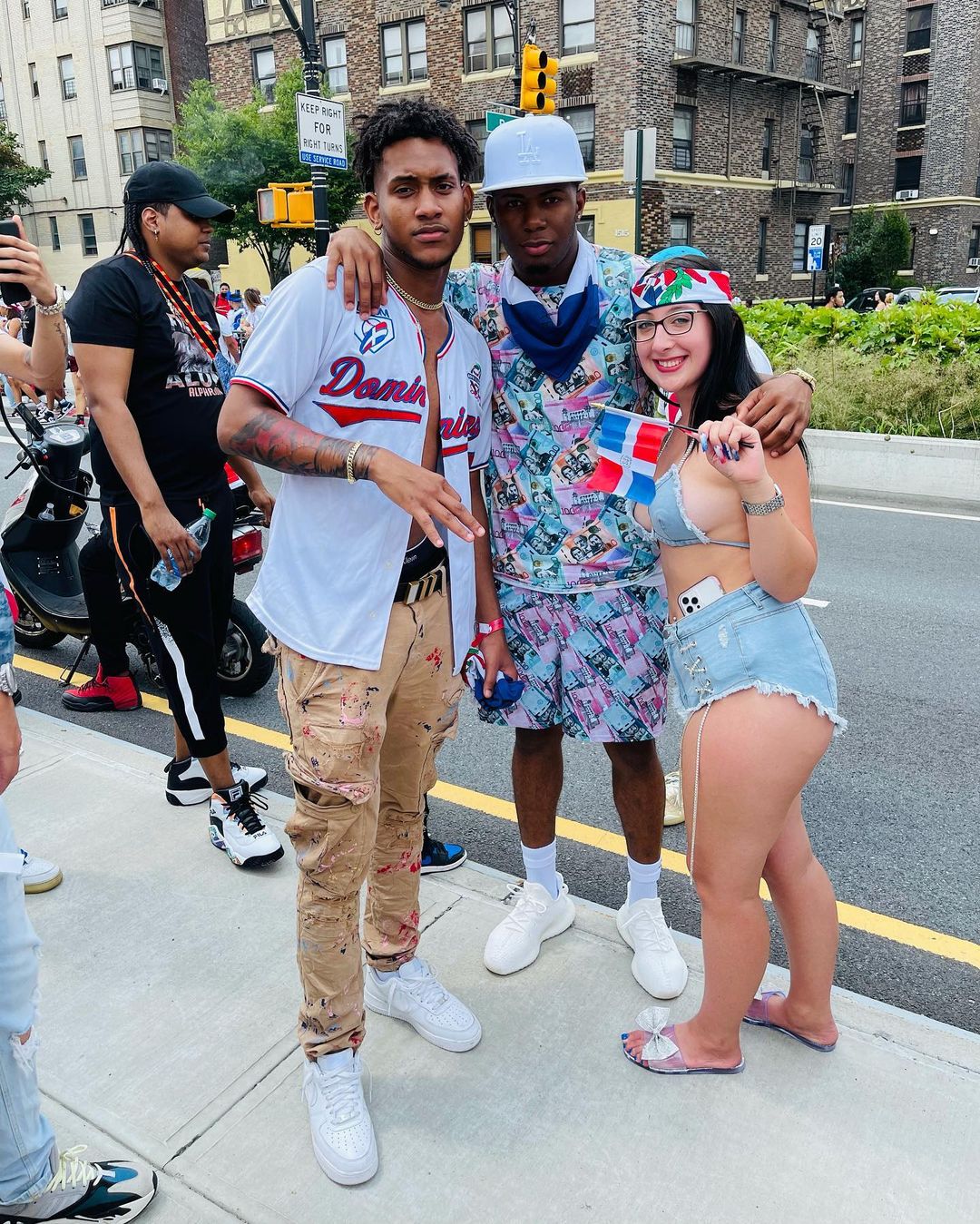 Dominican Pesos All-Over Men's T-shirt  - 2020 - DominicanGirlfriend.com - Frases Dominicanas - República Dominicana Lifestyle Graphic T-Shirts Streetwear & Accessories - New York - Bronx - Washington Heights - Miami - Florida - Boca Chica - USA - Dominican Clothing