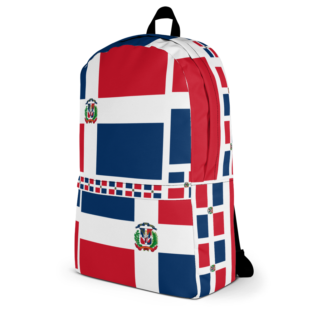 Dominican Republic Flag All-Over Collage Backpack - 2020 - DominicanGirlfriend.com - Frases Dominicanas - República Dominicana Lifestyle Graphic T-Shirts Streetwear & Accessories - New York - Bronx - Washington Heights - Miami - Florida - Boca Chica - USA - Dominican Clothing