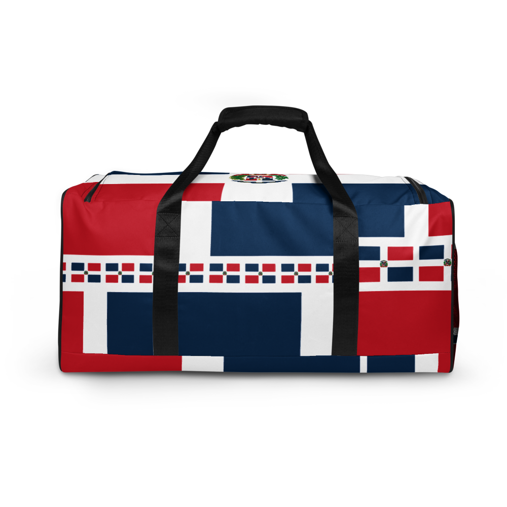 Dominican Republic Flag All-Over Collage Duffle Bag - 2020 - DominicanGirlfriend.com - Frases Dominicanas - República Dominicana Lifestyle Graphic T-Shirts Streetwear & Accessories - New York - Bronx - Washington Heights - Miami - Florida - Boca Chica - USA - Dominican Clothing