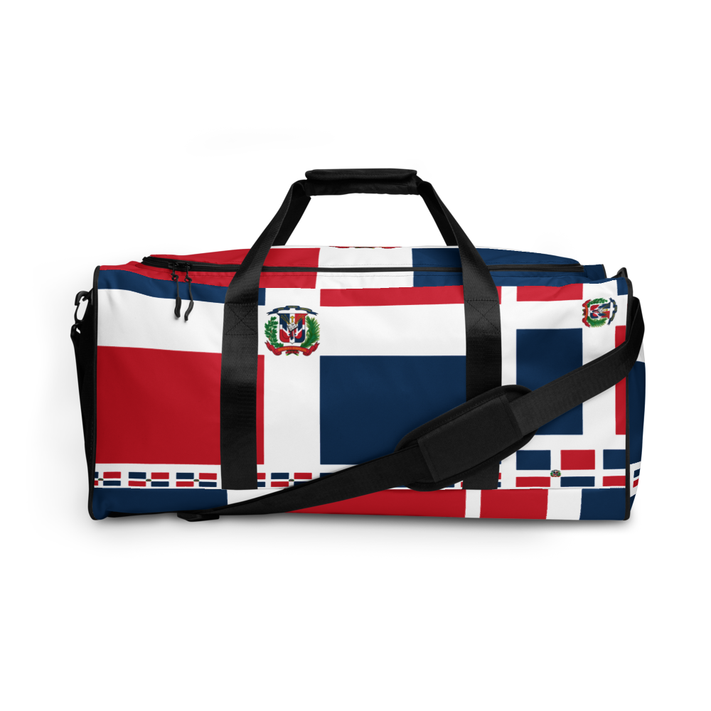 Dominican Republic Flag All-Over Collage Duffle Bag - 2020 - DominicanGirlfriend.com - Frases Dominicanas - República Dominicana Lifestyle Graphic T-Shirts Streetwear & Accessories - New York - Bronx - Washington Heights - Miami - Florida - Boca Chica - USA - Dominican Clothing