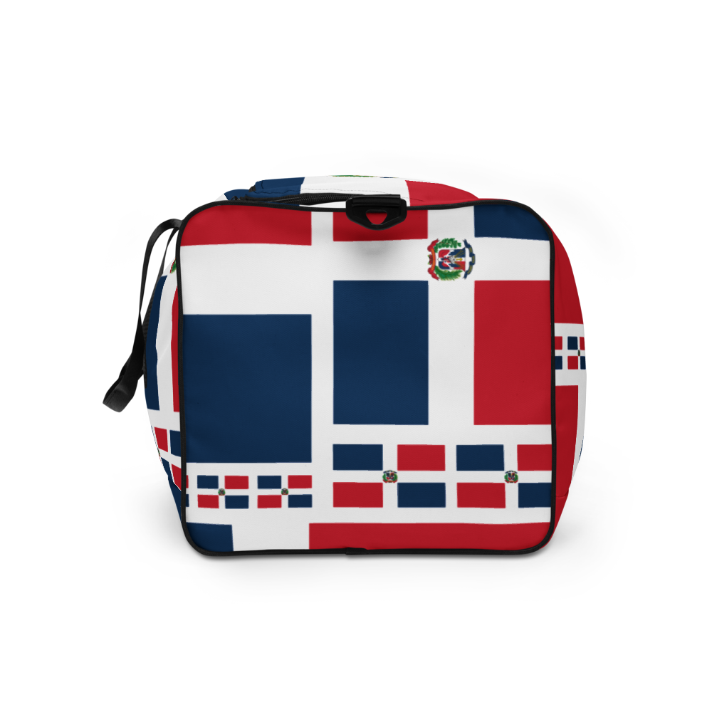 Dominican Republic Flag All-Over Collage Duffle Bag - 2020 - DominicanGirlfriend.com - Frases Dominicanas - República Dominicana Lifestyle Graphic T-Shirts Streetwear & Accessories - New York - Bronx - Washington Heights - Miami - Florida - Boca Chica - USA - Dominican Clothing
