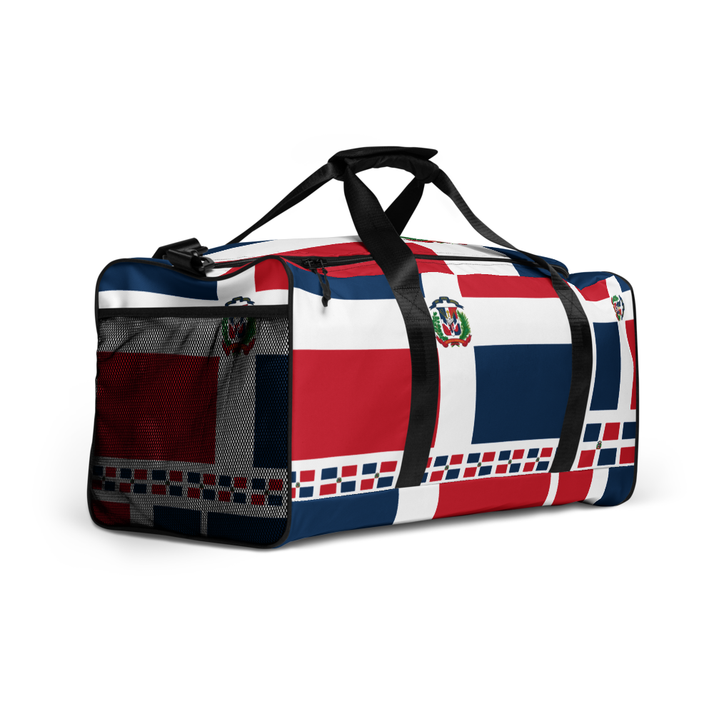 Dominican Republic Flag All-Over Collage Duffle Bag - 2020 - DominicanGirlfriend.com - Frases Dominicanas - República Dominicana Lifestyle Graphic T-Shirts Streetwear & Accessories - New York - Bronx - Washington Heights - Miami - Florida - Boca Chica - USA - Dominican Clothing