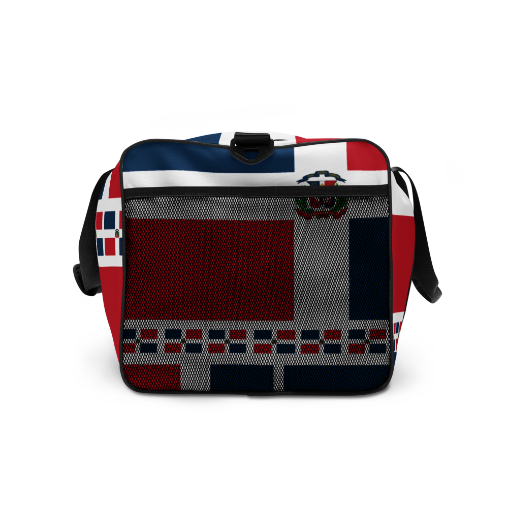 Dominican Republic Flag All-Over Collage Duffle Bag - 2020 - DominicanGirlfriend.com - Frases Dominicanas - República Dominicana Lifestyle Graphic T-Shirts Streetwear & Accessories - New York - Bronx - Washington Heights - Miami - Florida - Boca Chica - USA - Dominican Clothing