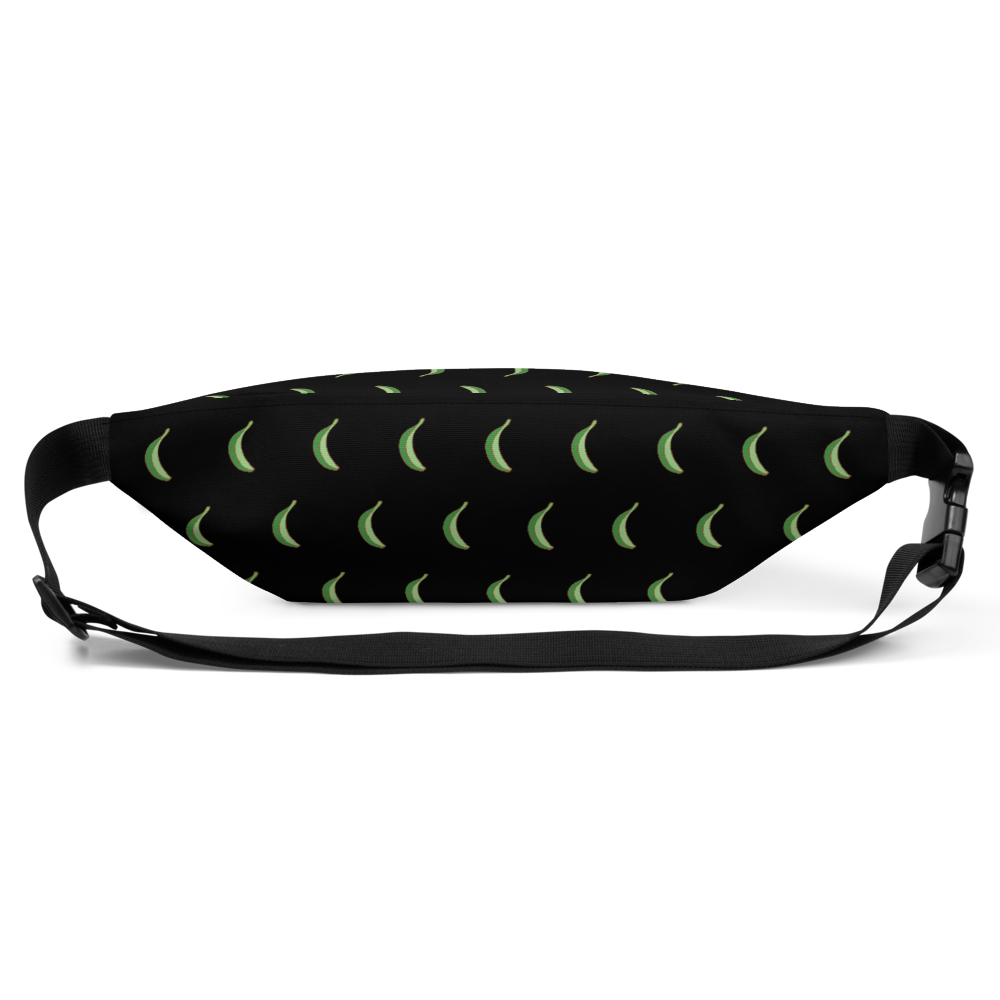 Platano All-Over Fanny Pack (Black)  - 2020 - DominicanGirlfriend.com - Frases Dominicanas - República Dominicana Lifestyle Graphic T-Shirts Streetwear & Accessories - New York - Bronx - Washington Heights - Miami - Florida - Boca Chica - USA - Dominican Clothing