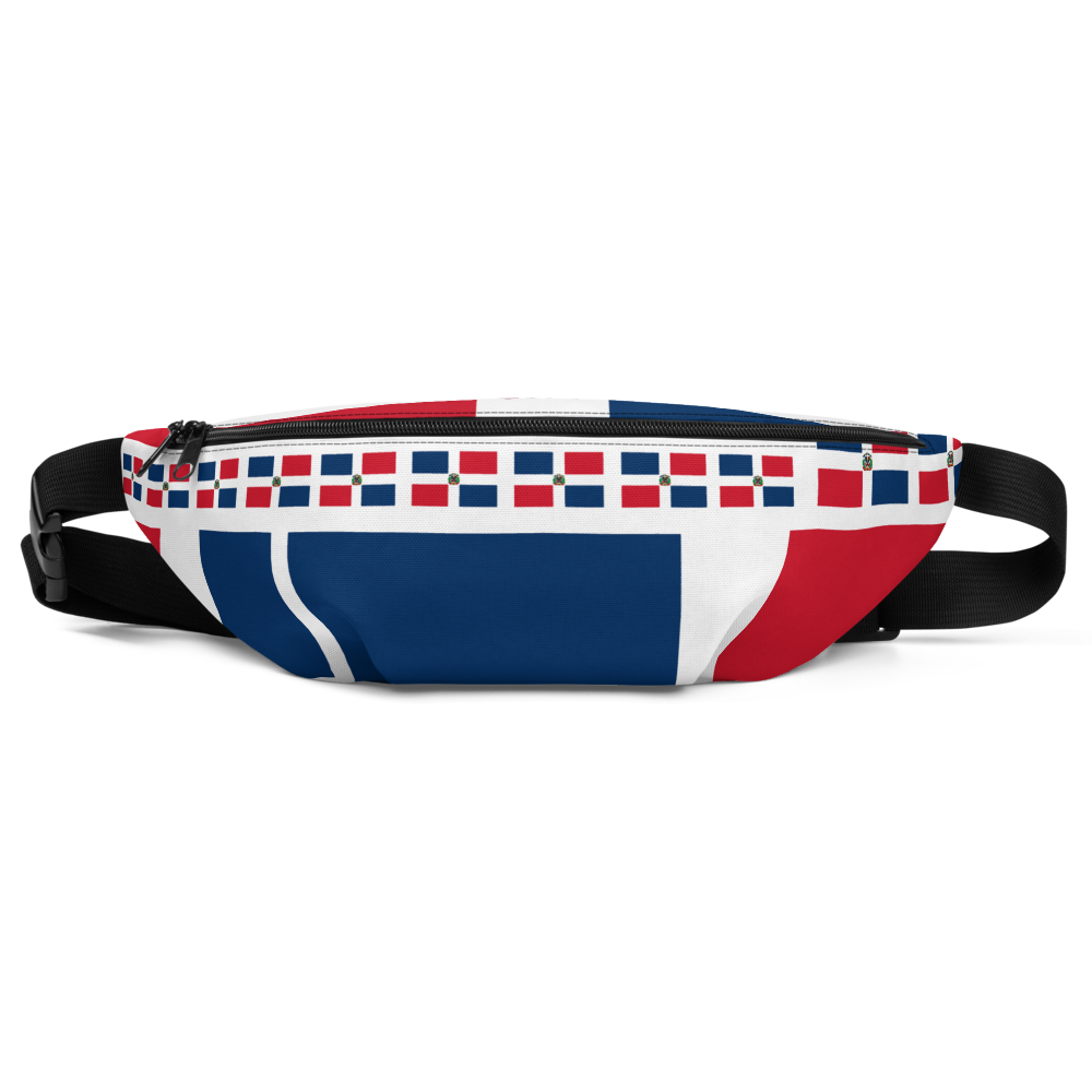 Dominican Republic Flag All-Over Collage Fanny Pack - 2020 - DominicanGirlfriend.com - Frases Dominicanas - República Dominicana Lifestyle Graphic T-Shirts Streetwear & Accessories - New York - Bronx - Washington Heights - Miami - Florida - Boca Chica - USA - Dominican Clothing