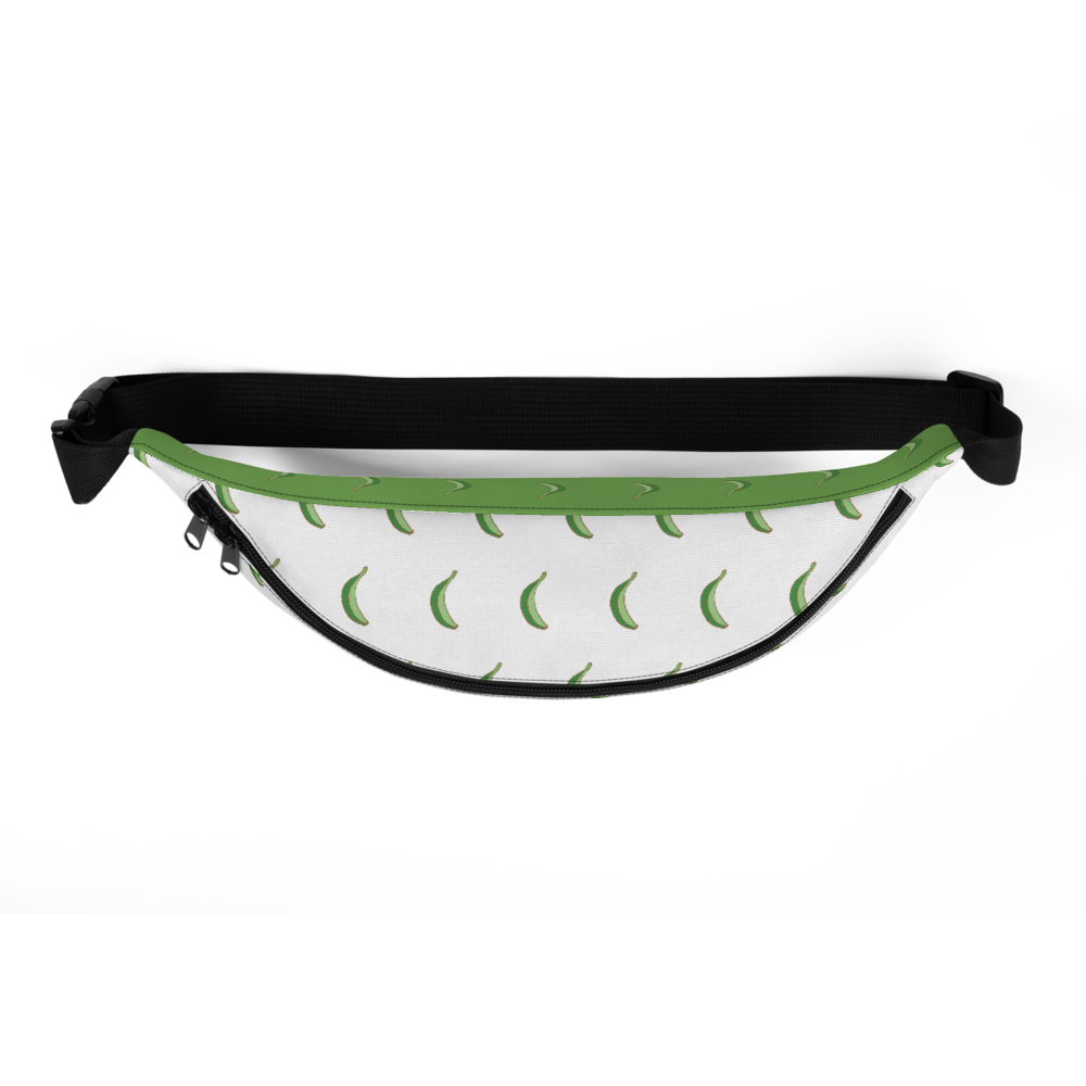 Platano All-Over Fanny Pack (White) - 2020 - DominicanGirlfriend.com - Frases Dominicanas - República Dominicana Lifestyle Graphic T-Shirts Streetwear & Accessories - New York - Bronx - Washington Heights - Miami - Florida - Boca Chica - USA - Dominican Clothing