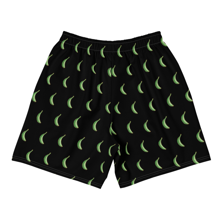 Platano All-Over Men's Athletic Long Shorts (Black) - 2020 - DominicanGirlfriend.com - Frases Dominicanas - República Dominicana Lifestyle Graphic T-Shirts Streetwear & Accessories - New York - Bronx - Washington Heights - Miami - Florida - Boca Chica - USA - Dominican Clothing