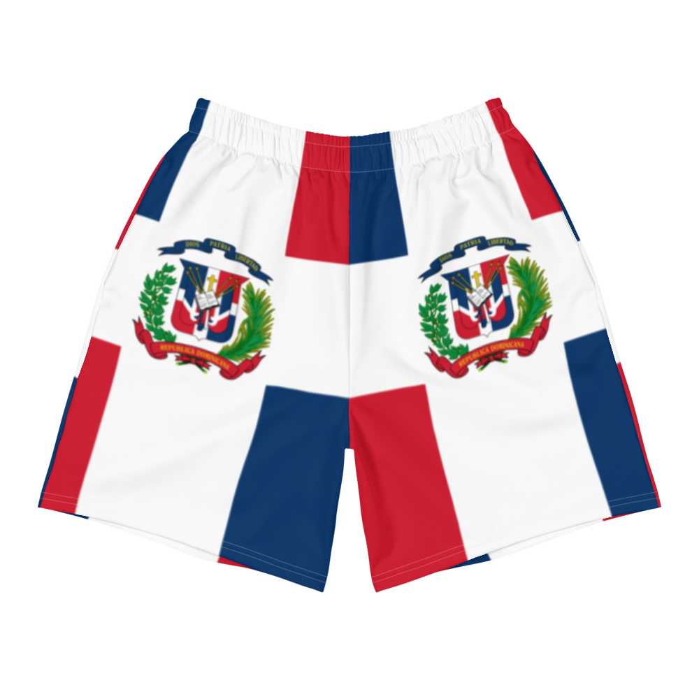 Dominican Republic Flag Men's Athletic Long Shorts - 2020 - DominicanGirlfriend.com - Frases Dominicanas - República Dominicana Lifestyle Graphic T-Shirts Streetwear & Accessories - New York - Bronx - Washington Heights - Miami - Florida - Boca Chica - USA - Dominican Clothing