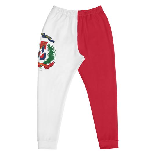Escudo de la República Dominicana Men's Red Sweatpants Joggers  - 2020 - DominicanGirlfriend.com - Frases Dominicanas - República Dominicana Lifestyle Graphic T-Shirts Streetwear & Accessories - New York - Bronx - Washington Heights - Miami - Florida - Boca Chica - USA - Dominican Clothing