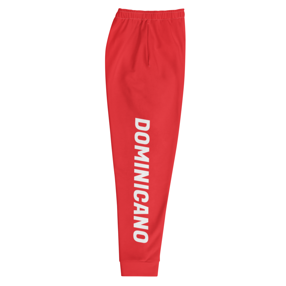 Dominicano Men's Red Sweatpants Joggers  - 2020 - DominicanGirlfriend.com - Frases Dominicanas - República Dominicana Lifestyle Graphic T-Shirts Streetwear & Accessories - New York - Bronx - Washington Heights - Miami - Florida - Boca Chica - USA - Dominican Clothing