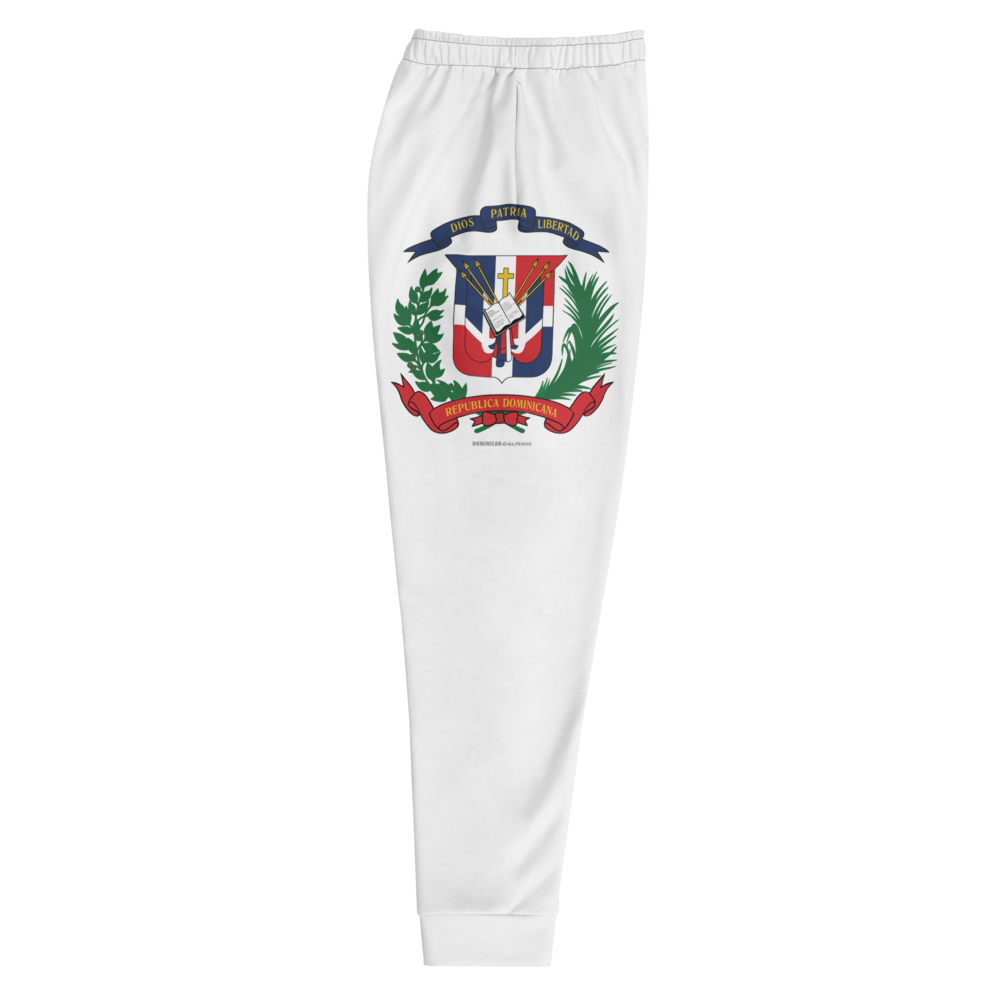Escudo de la República Dominicana Men's Royal Blue Sweatpants Joggers  - 2020 - DominicanGirlfriend.com - Frases Dominicanas - República Dominicana Lifestyle Graphic T-Shirts Streetwear & Accessories - New York - Bronx - Washington Heights - Miami - Florida - Boca Chica - USA - Dominican Clothing