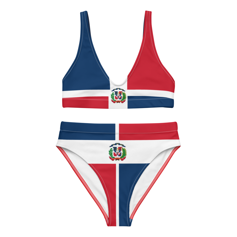 Dominican Republic Flag High-Waisted Two Piece Bikini Set Swimsuit –  Dominican Girlfriend