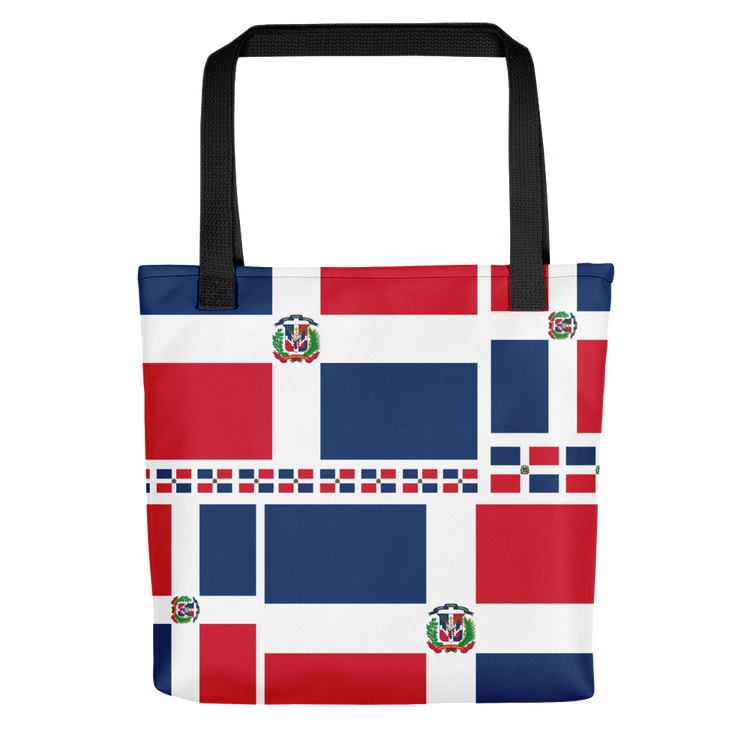 Dominican Republic Flag All-Over Collage Tote Bag - 2020 - DominicanGirlfriend.com - Frases Dominicanas - República Dominicana Lifestyle Graphic T-Shirts Streetwear & Accessories - New York - Bronx - Washington Heights - Miami - Florida - Boca Chica - USA - Dominican Clothing