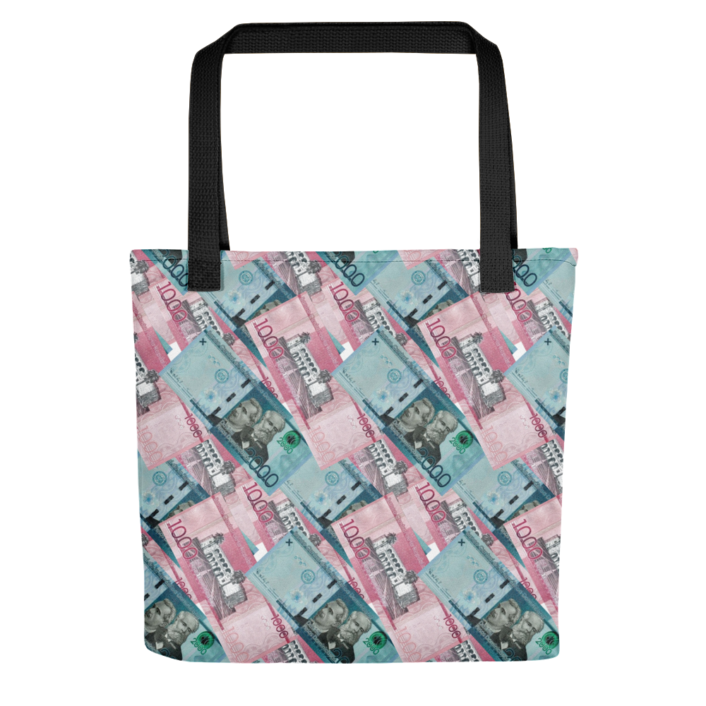 1000 y 2000 Dominican Pesos Tote Bag - 2020 - DominicanGirlfriend.com - Frases Dominicanas - República Dominicana Lifestyle Graphic T-Shirts Streetwear & Accessories - New York - Bronx - Washington Heights - Miami - Florida - Boca Chica - USA - Dominican Clothing