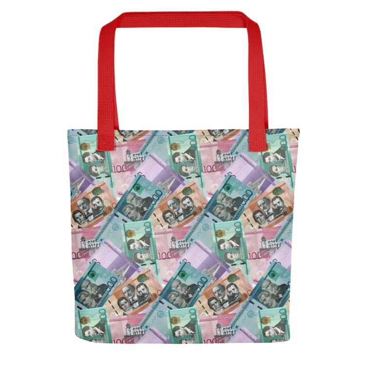 Dominican Pesos Tote Bag - 2020 - DominicanGirlfriend.com - Frases Dominicanas - República Dominicana Lifestyle Graphic T-Shirts Streetwear & Accessories - New York - Bronx - Washington Heights - Miami - Florida - Boca Chica - USA - Dominican Clothing