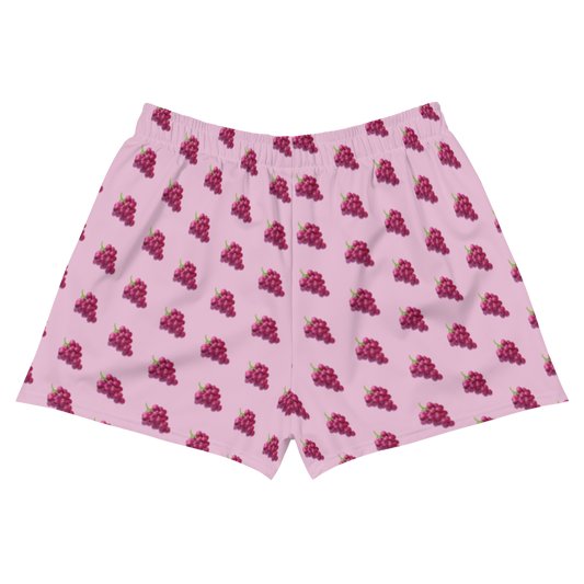 UVA 🍇 All-Over Print Women's Athletic Shorts  - 2020 - DominicanGirlfriend.com - Frases Dominicanas - República Dominicana Lifestyle Graphic T-Shirts Streetwear & Accessories - New York - Bronx - Washington Heights - Miami - Florida - Boca Chica - USA - Dominican Clothing