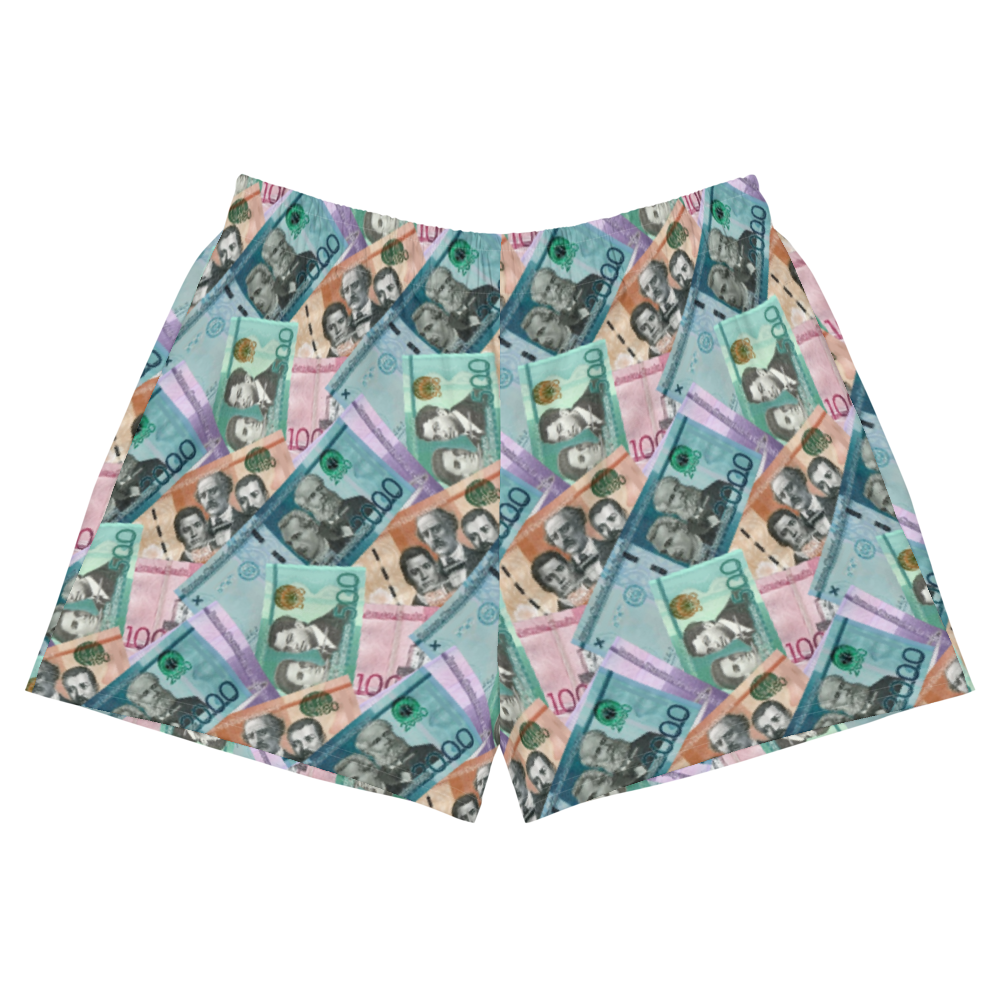 Dominican Pesos Women's Athletic Shorts - 2020 - DominicanGirlfriend.com - Frases Dominicanas - República Dominicana Lifestyle Graphic T-Shirts Streetwear & Accessories - New York - Bronx - Washington Heights - Miami - Florida - Boca Chica - USA - Dominican Clothing