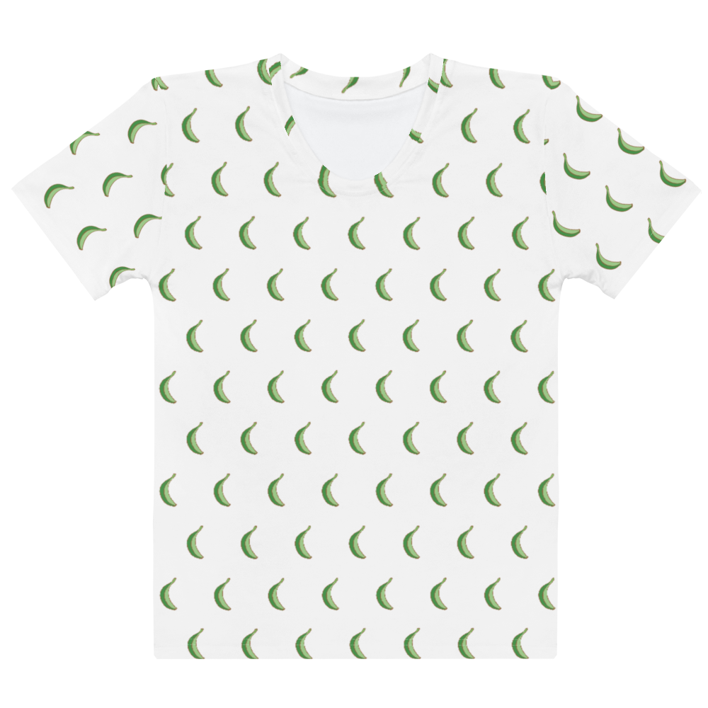 Platano All-Over Women's T-shirt - 2020 - DominicanGirlfriend.com - Frases Dominicanas - República Dominicana Lifestyle Graphic T-Shirts Streetwear & Accessories - New York - Bronx - Washington Heights - Miami - Florida - Boca Chica - USA - Dominican Clothing