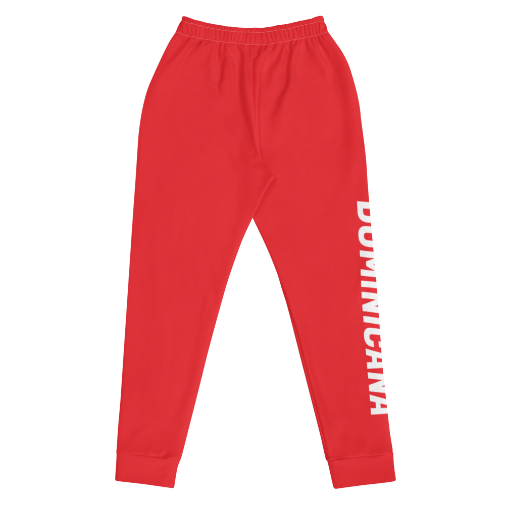 Dominicana Women's Red Sweatpants Joggers - 2020 - DominicanGirlfriend.com - Frases Dominicanas - República Dominicana Lifestyle Graphic T-Shirts Streetwear & Accessories - New York - Bronx - Washington Heights - Miami - Florida - Boca Chica - USA - Dominican Clothing