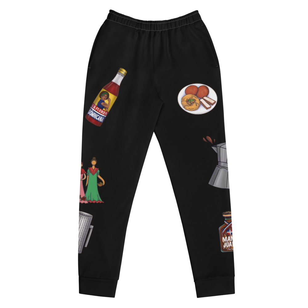 Dominican Treasures Women's Black Joggers - 2020 - DominicanGirlfriend.com - Frases Dominicanas - República Dominicana Lifestyle Graphic T-Shirts Streetwear & Accessories - New York - Bronx - Washington Heights - Miami - Florida - Boca Chica - USA - Dominican Clothing
