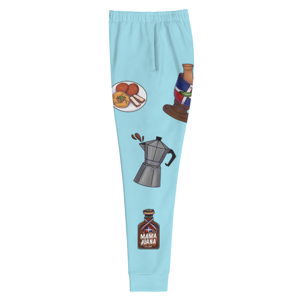 Dominican Treasures Women's Blizzard Blue Joggers  - 2020 - DominicanGirlfriend.com - Frases Dominicanas - República Dominicana Lifestyle Graphic T-Shirts Streetwear & Accessories - New York - Bronx - Washington Heights - Miami - Florida - Boca Chica - USA - Dominican Clothing