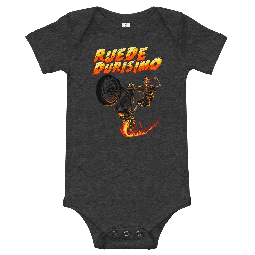 Ruede Durisimo Baby Short Sleeve One Piece - 2020 - DominicanGirlfriend.com - Frases Dominicanas - República Dominicana Lifestyle Graphic T-Shirts Streetwear & Accessories - New York - Bronx - Washington Heights - Miami - Florida - Boca Chica - USA - Dominican Clothing
